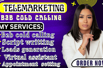 cold calling telemarketing appointment setting lead generation virtual assistant