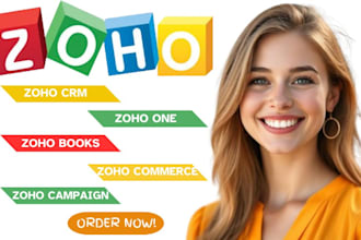 setup zoho CRM zoho one zoho books zoho forms zoho commerce