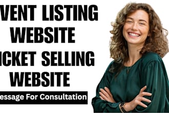 design event listing website ticket selling website event