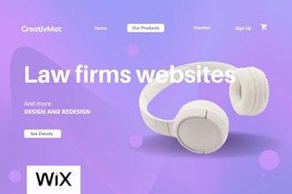 create a high converting lawyer or law firm website with SEO