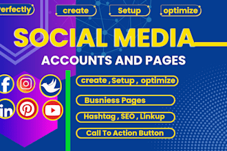 professionally create and set up your social media business accounts