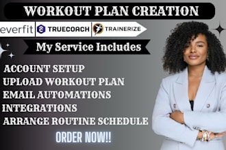 setup upload and automate workouts on trainerize, everfit and truecoach