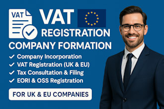 register company and handle vat registration in UK