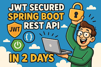 jwt secured spring boot rest API in 2 days