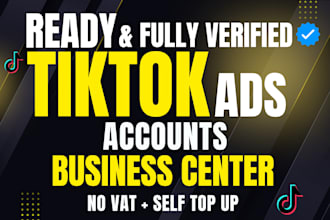 set up tiktok agency ad account or business center to target