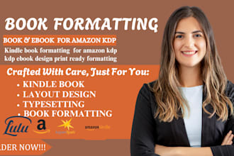 do paperback formatting, ebook formatting for amazon kindle direct publishing