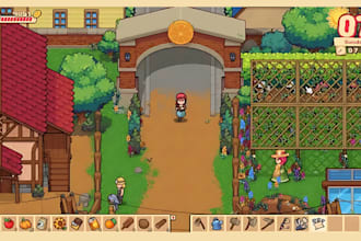 create high quality pixel art 8bit game sprite, animations backgrounds character