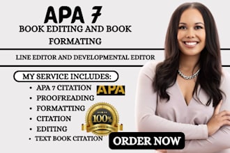 proofread and edit papers in apa 7 citation style within 6 hours
