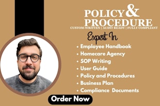 write home care policy and procedures, sops and employee manuals professionally