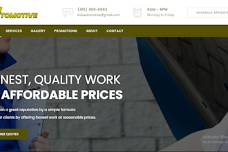 auto repair website car repair website auto body store mechanic website