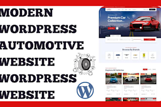 build attractive wordpress automotive website car dealership website