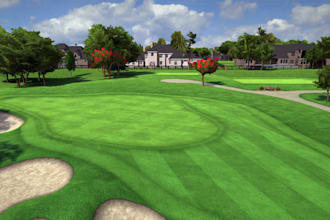 remodel golf course,370 km,commercial render,golf buildings,3d landscape, revit