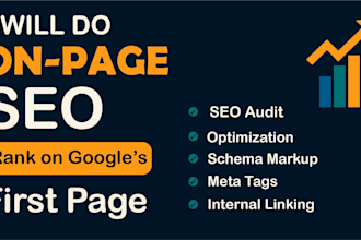 do on page SEO optimization with yoast, schema, and speed boost