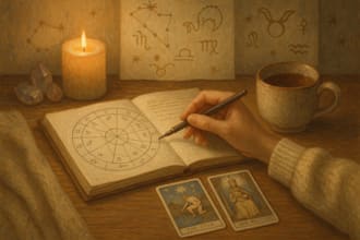 read your natal chart and draw tarot or oracle for soulful guidance