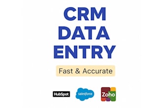 do CRM data entry and management hubspot salesforce