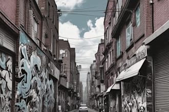 create custom street graffiti pop art or urban character