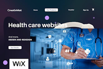 design a professional healthcare medical health or clinic website