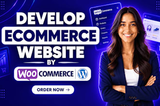 develop ecommerce website by woocommerce wordpress website