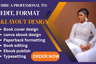 edit, format, typeset your book manuscript for kdp kindle paperback layout desig