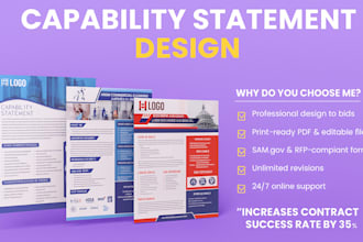 design an effective government capability statement  within 6 hours