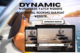wordpress yatch website boat rental booking website jet ski sailboat website