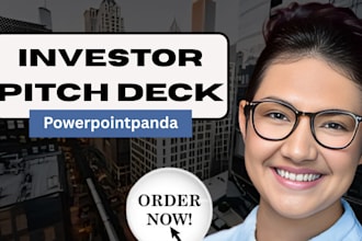 design investor pitch deck for business and startup