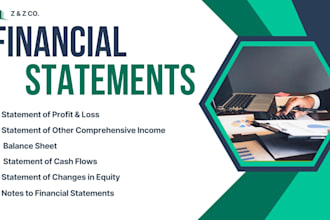 prepare financial statements, profit and loss, income statements, balance sheet