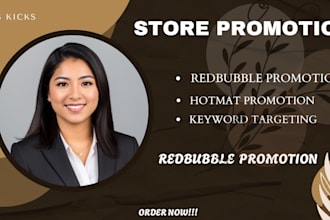 etsy promotion redbubble promotion print on demand teespring shopify marketing