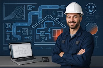 do hvac heating and cooling loading calculation, engineering calculation