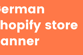 design german shopify store banner