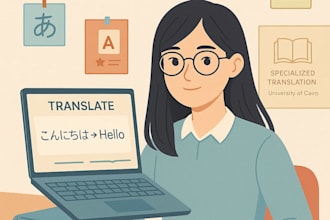 professionally translate japanese to arabic or english