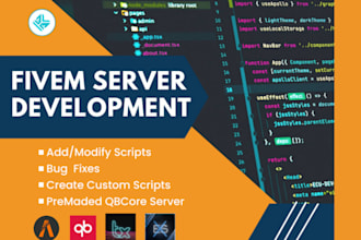 create a custom 100k or die fivem rp server with premium scripts and txadmin