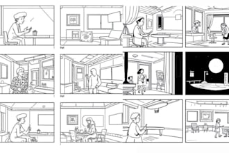 draw storyboard panels for commercials, short films, and animation