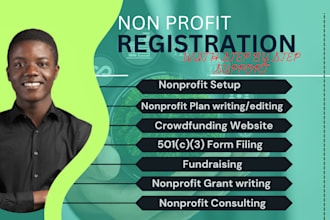 nonprofit consulting startup plan 501c3 filing grant writing fundraising website