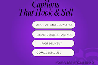 write creative and engaging instagram caption for your brand
