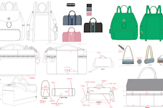design bags, handbags, backpack, luggage, wallet with tech pack
