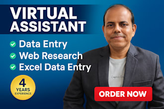 do excel data entry, copy paste, web research, typing and data entry jobs