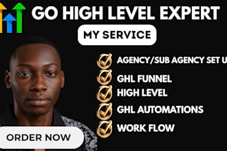 setup gohighlevel website ghl automations ghl expert ghl funnel high level