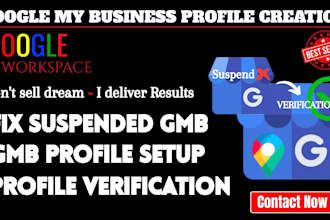 create google my business profile optimization fix suspended gmb ranking
