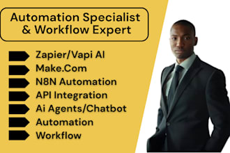 n8n ai agent chatbot api integeration automation workflow replit, crew, adalo ai