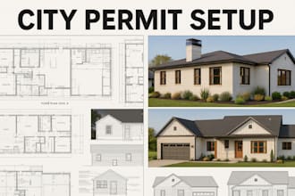 create city permit blueprints adu deck patio addition and home plans