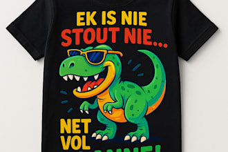 design custom kids t shirts with fun quotes