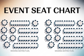 design custom seating charts, floor plans, restaurant layouts, and VIP event