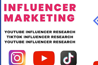 find best instagram, youtube, tiktok influencers list for influencer marketing
