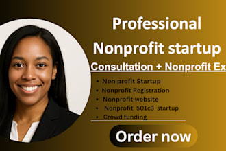 do nonprofit startup 501c3 with ein, bylaws, and fundraising strategy