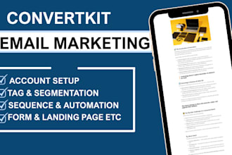 setup convertkit account convertkit newsletter template design kit landing page