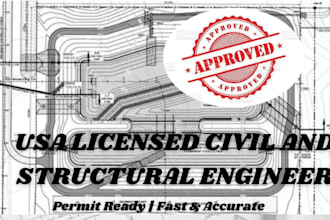 deliver permit ready stormwater and drainage plans with civil pe stamp USA
