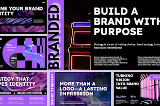 design branded presentation powerpoint branded template PPT investor pitch deck