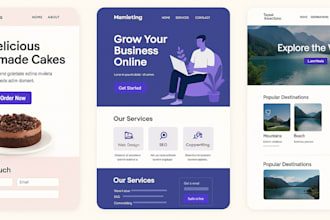 design a clean, modern website for your business or personal brand
