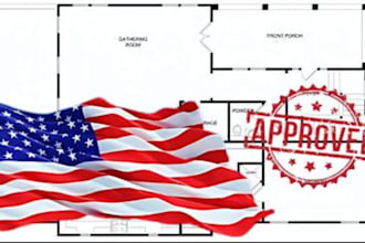 stamp architectural engineering and construction drawings for US permit approval